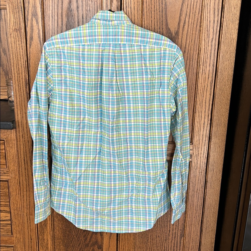 Ralph Lauren Men's‎ Green and Blue Plaid Shirt Small - Picture 6 of 6